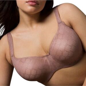 Soma Stunning Support Geo Lace Balconette Bra NWT color Hush (pale pink)